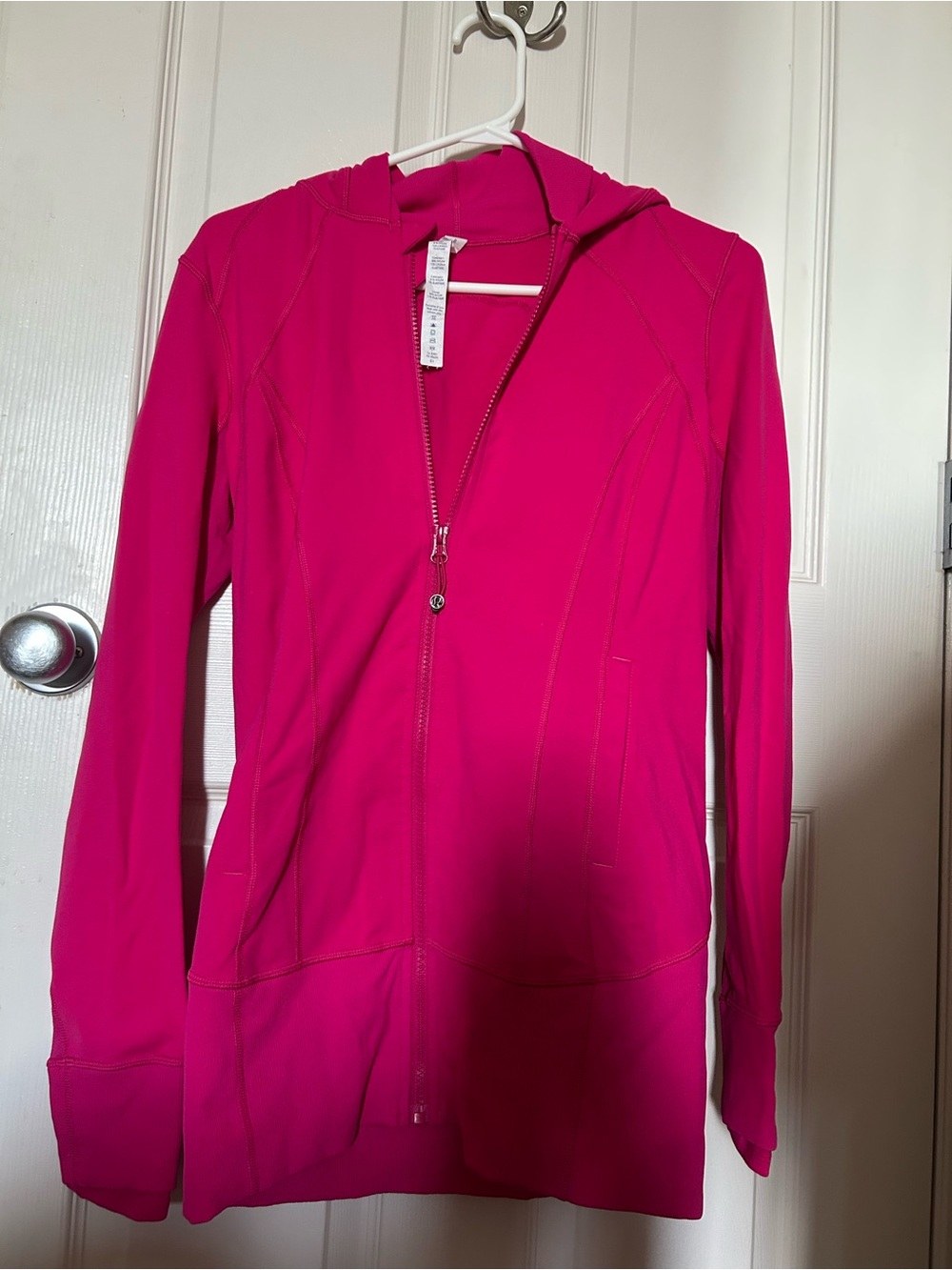 Hot Pink Zip-Up Hoodie